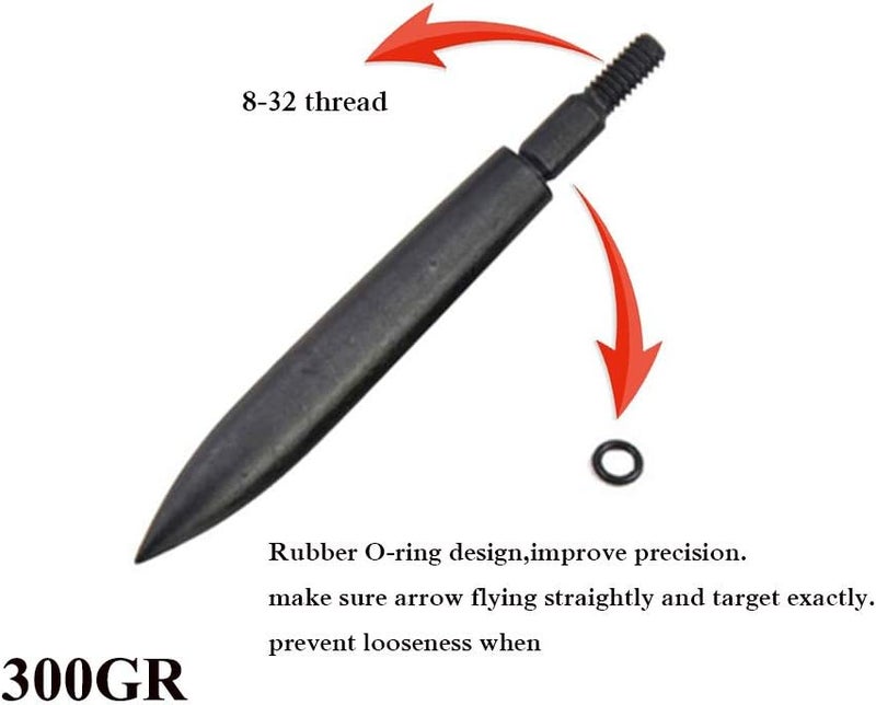 Linkboy Archery 12PCS Arrow Points Tips 75 90 100 125 150 200 250 300 350 Grain Broadheads Arrow Head Insert Hunting Archery Accessories Bows - Image 3